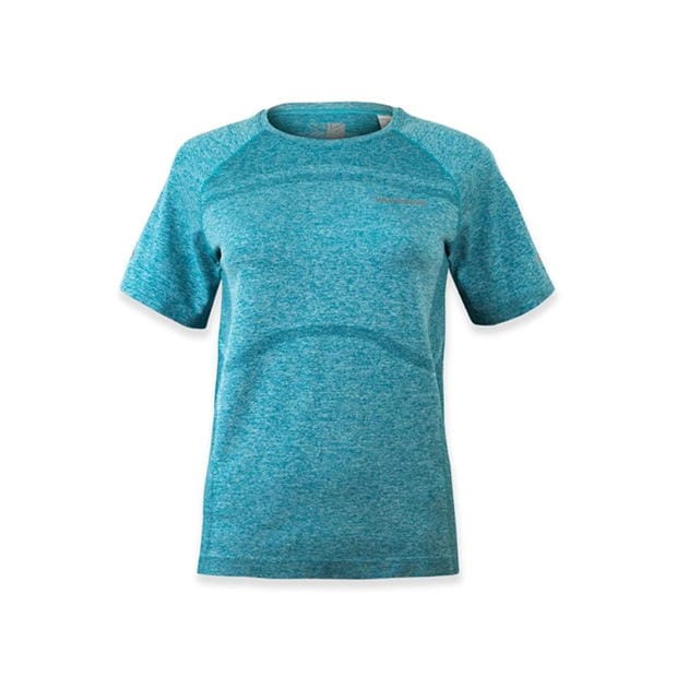 Tricou Karrimor XLite Seamless alergare pentru Femei albastru deschis gri