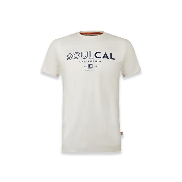 Tricou cu imprimeu SoulCal -shirt off alb