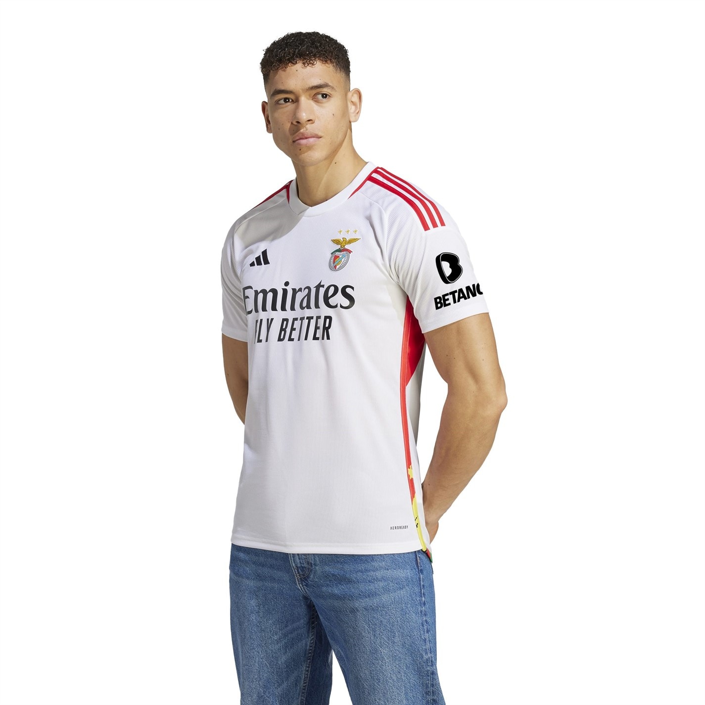 Tricou sport Third adidas Benfica 2023 2024 pentru adulti alb