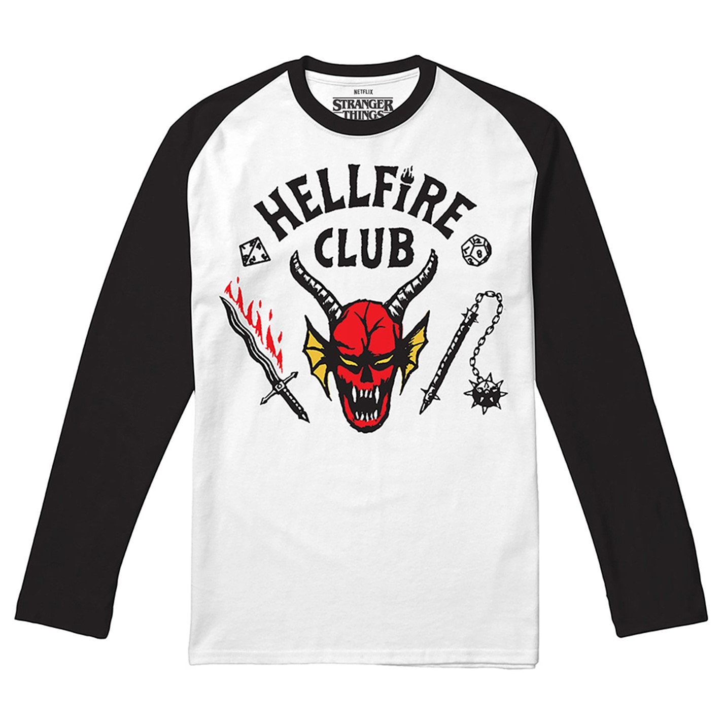 Tricou Stranger Things 00 hellfire negru