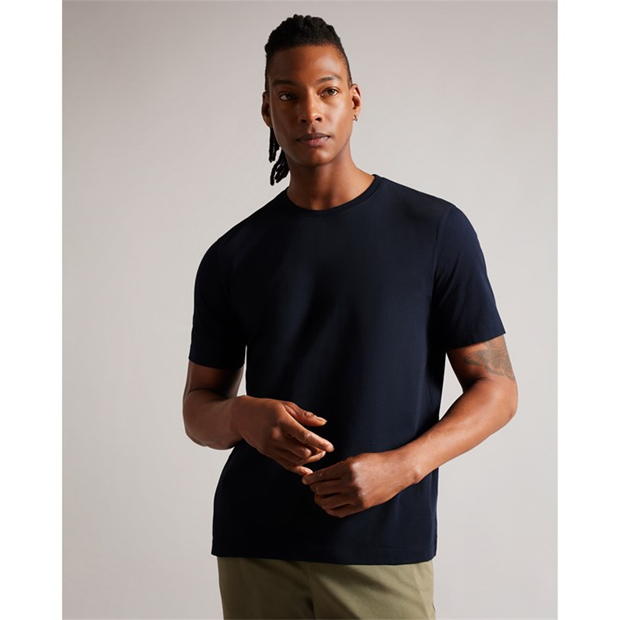 Tricou Ted Baker Tywinn Plain bleumarin