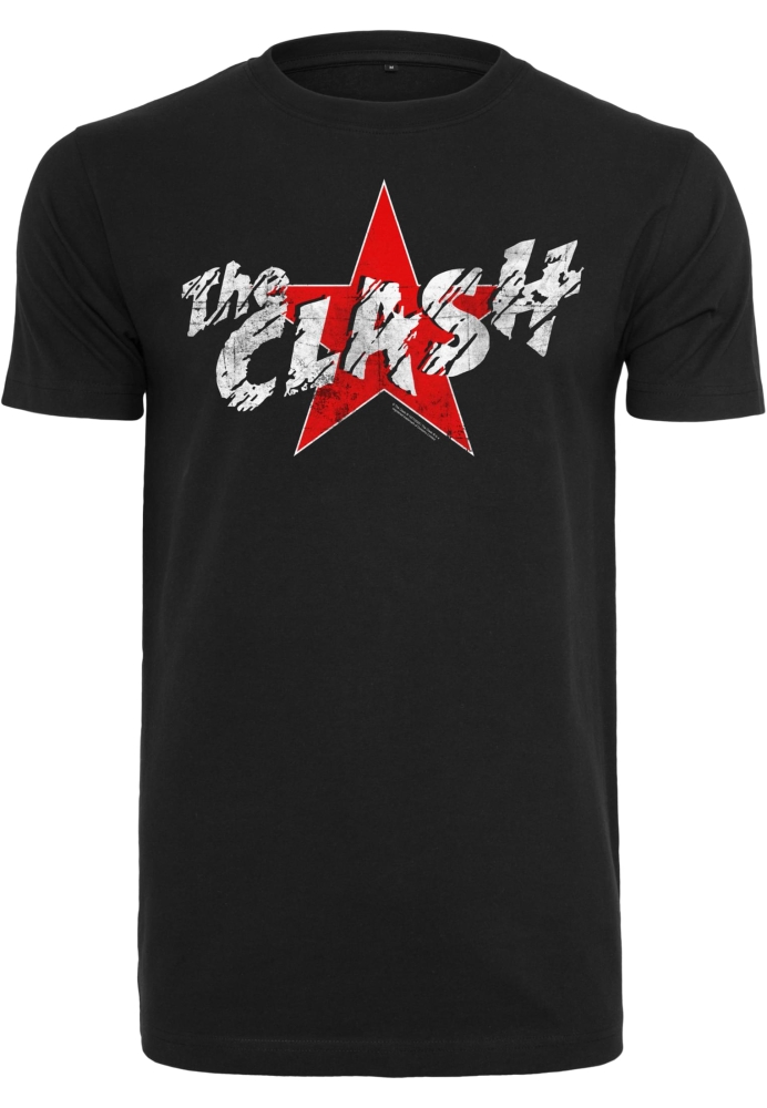 Tricou The Clash Star Logo Art negru Merchcode