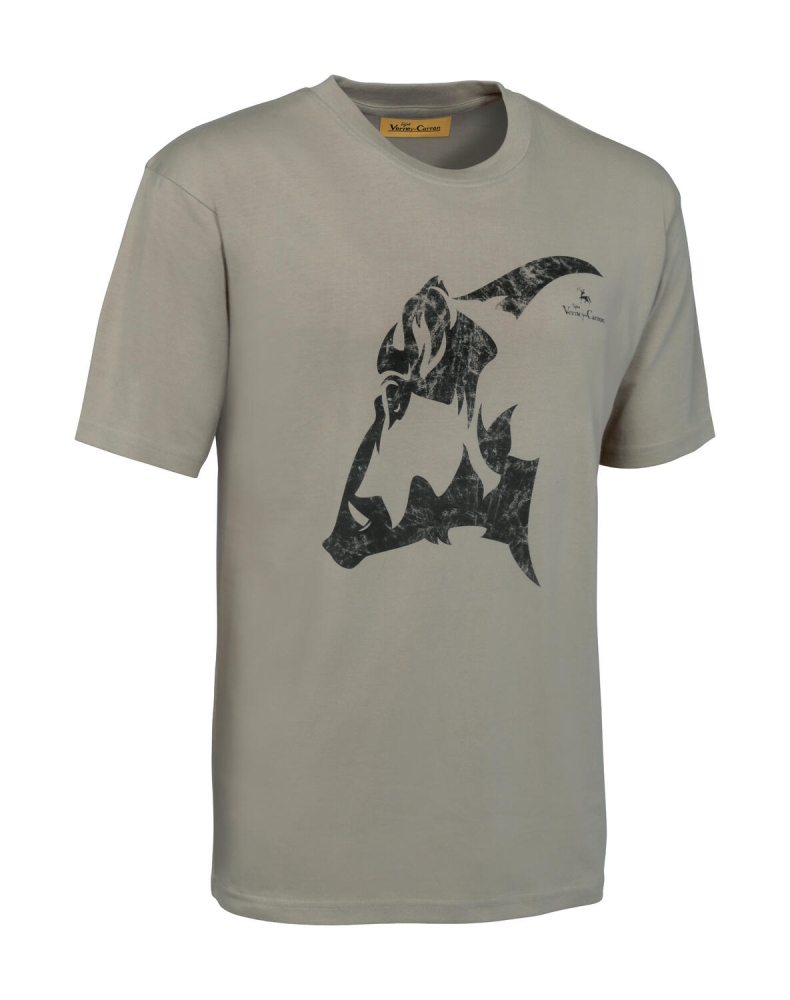 TRICOU TOTEM SANGLIER-bej VERNEY-CARRON