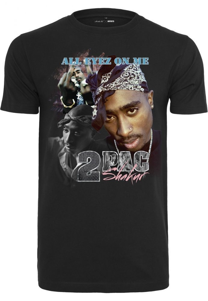 Tricou Tupac Retro negru Mister Tee