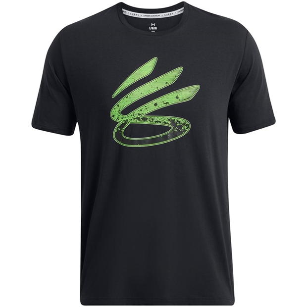 Tricou Under Armour Curry Logo Trend pentru Barbati negru verde