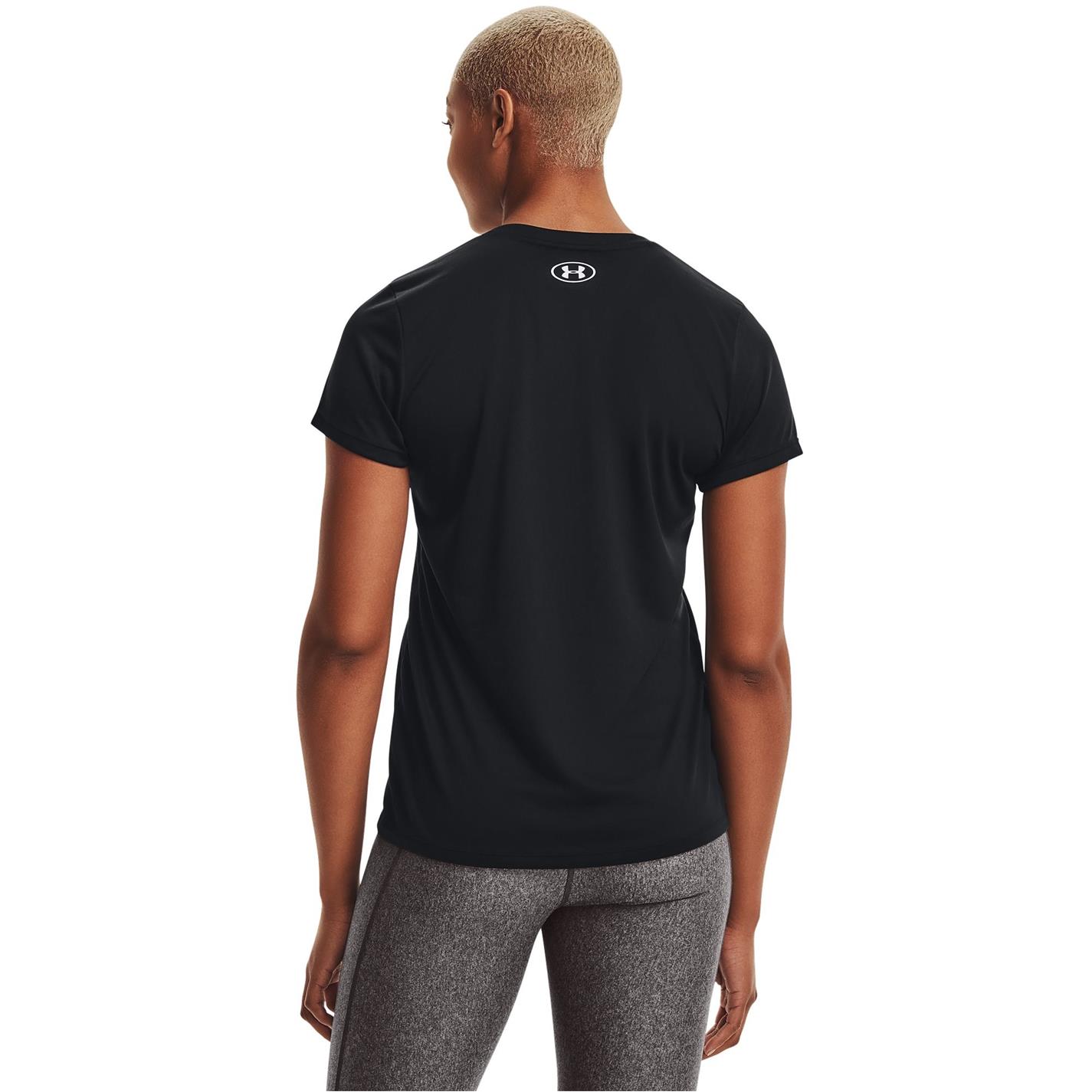 Under ARMOUR Tech™ decolteu in V maneca scurta pentru femei negru