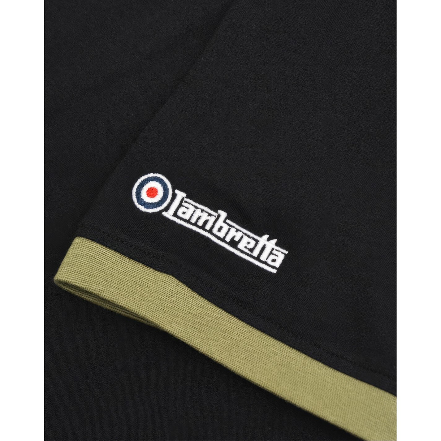 Tricou urban Ringer Lambretta negru kaki