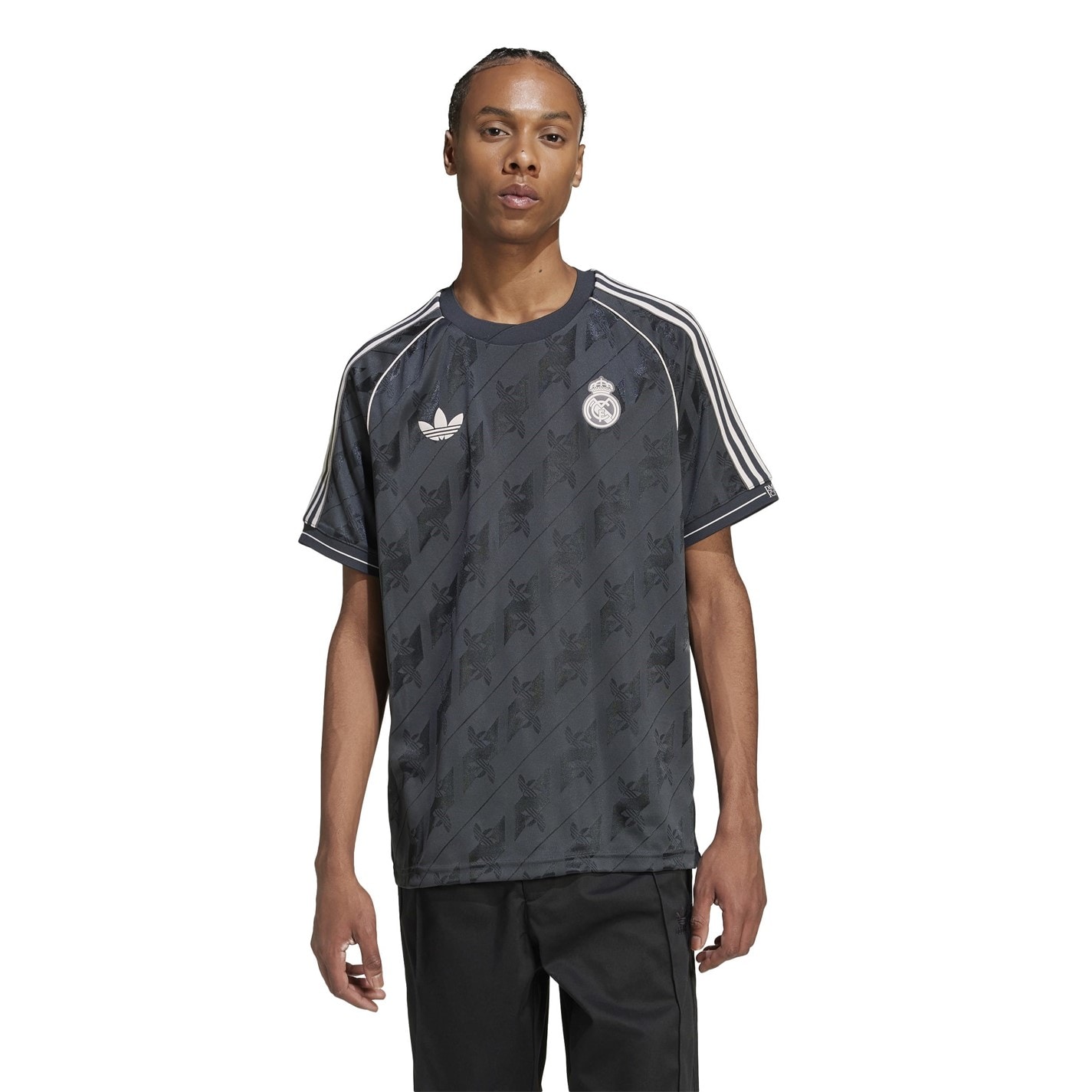 Tricouri adidas Real Madrid Originals gri carbune