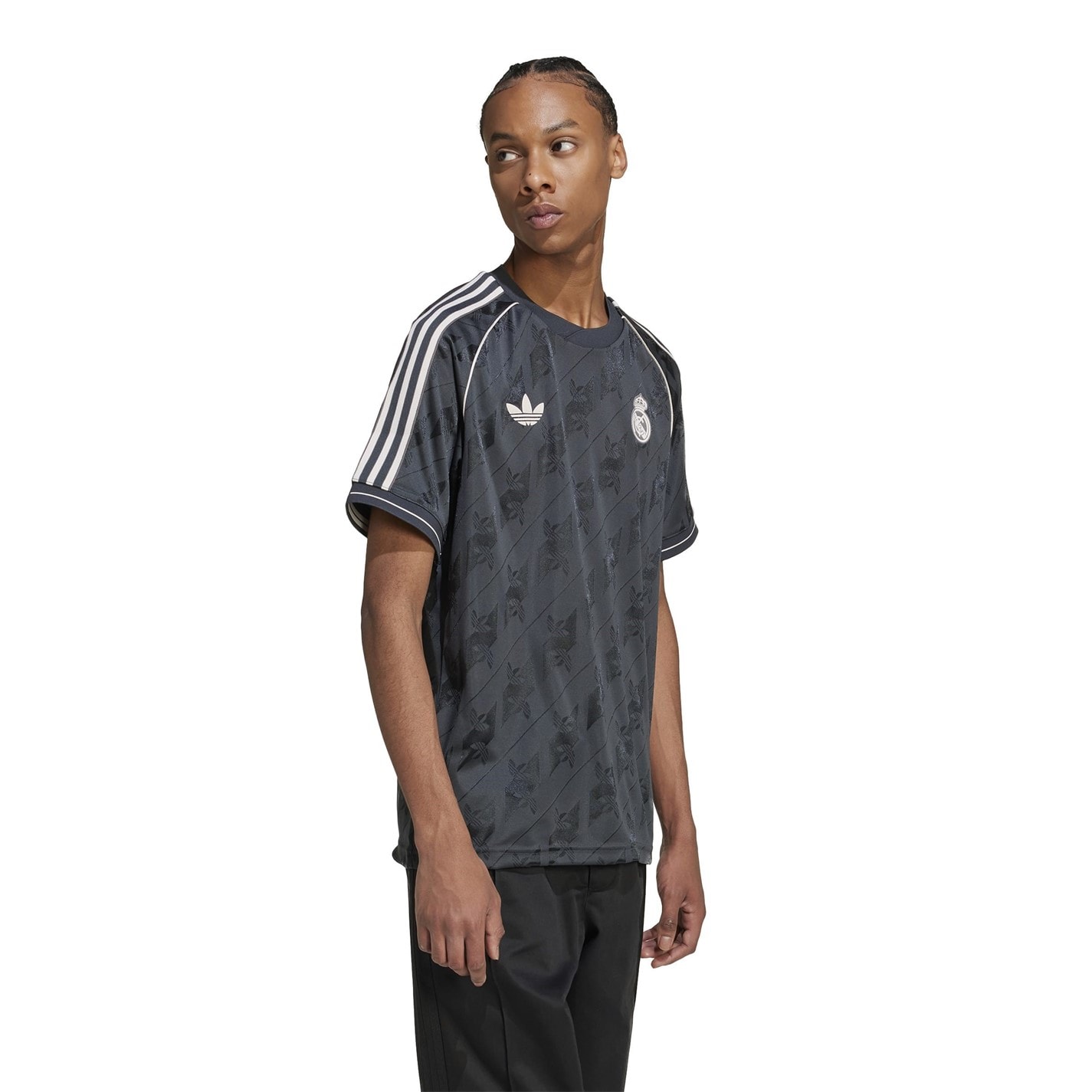 Tricouri adidas Real Madrid Originals gri carbune