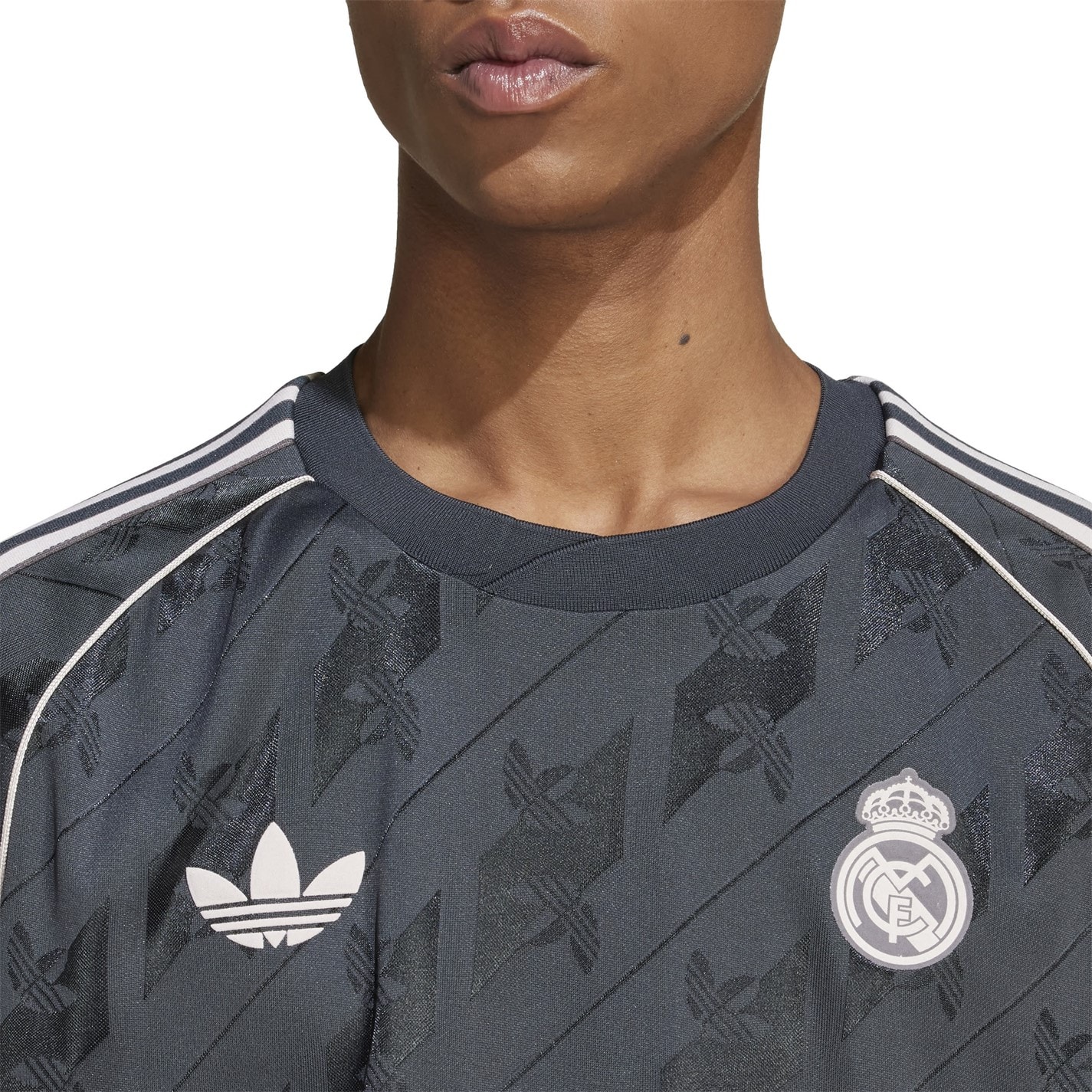 Tricouri adidas Real Madrid Originals gri carbune