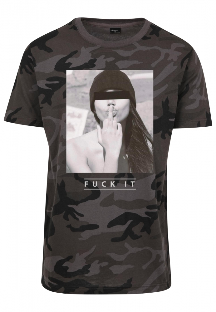 Tricouri cu mesaje obscene F#oKIT camuflaj Mister Tee