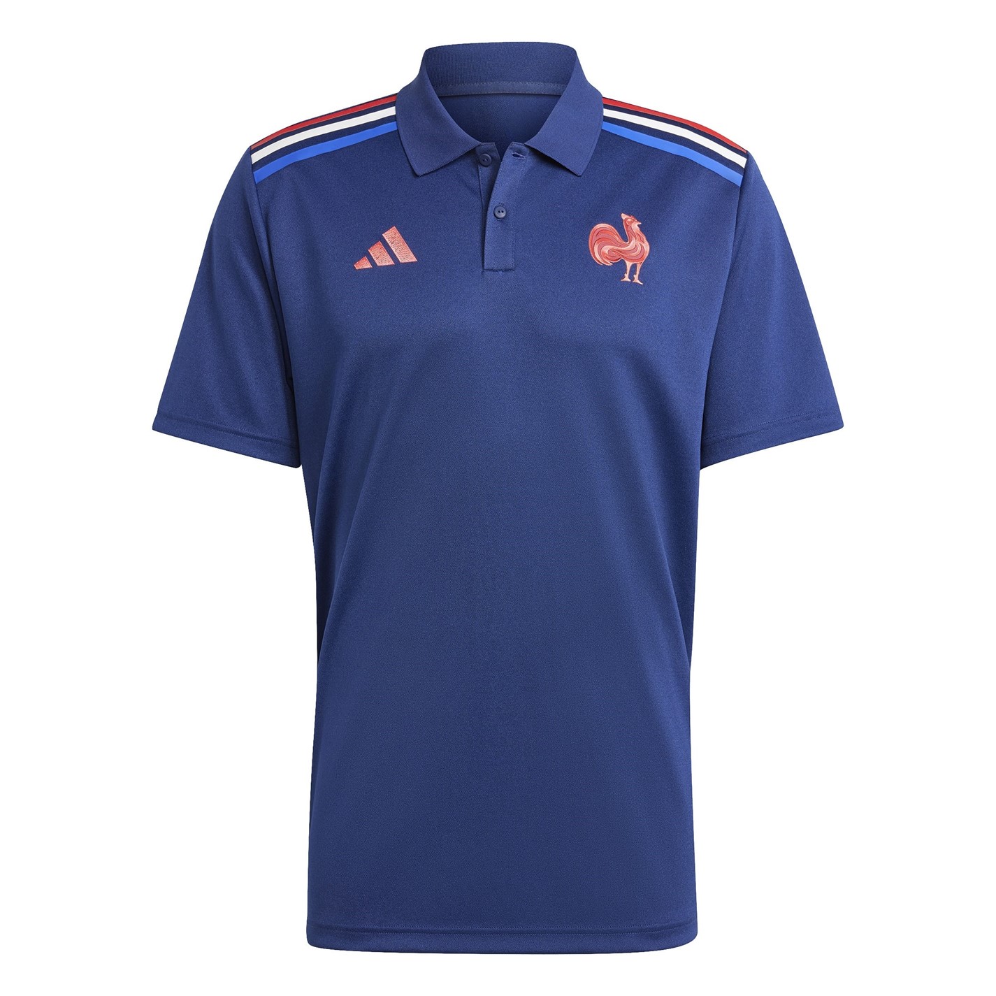 Tricouri Polo adidas Franta Rugby Acasa 2024 pentru adulti inchis albastru