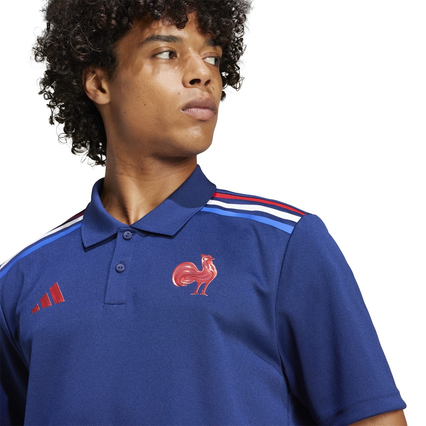 Tricouri Polo adidas Franta Rugby Acasa 2024 pentru adulti inchis albastru