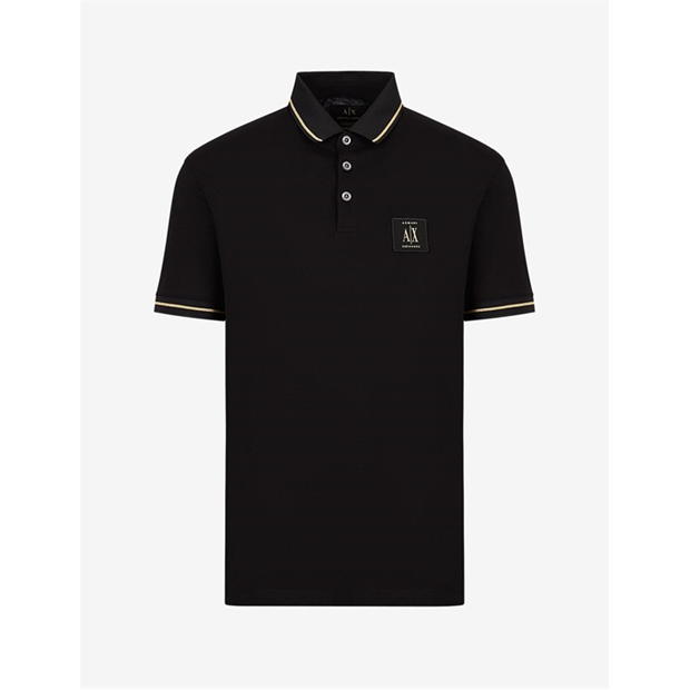 Tricouri polo Armani Exchange Small Icon negru gld