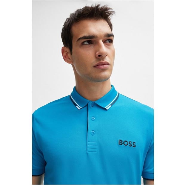 Tricouri Polo Boss Paddy Pro turcoaz