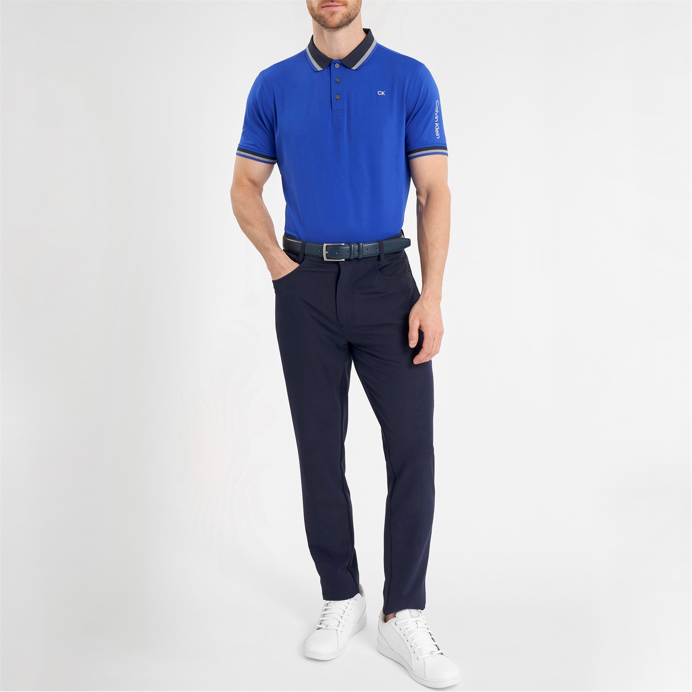 Tricouri Polo cu Maneca Scurta Calvin Klein Golf pentru Barbati albastru