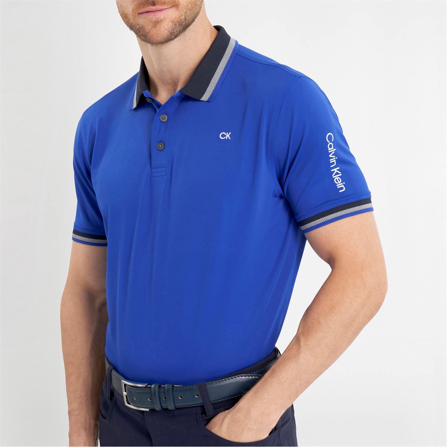 Tricouri Polo cu Maneca Scurta Calvin Klein Golf pentru Barbati albastru