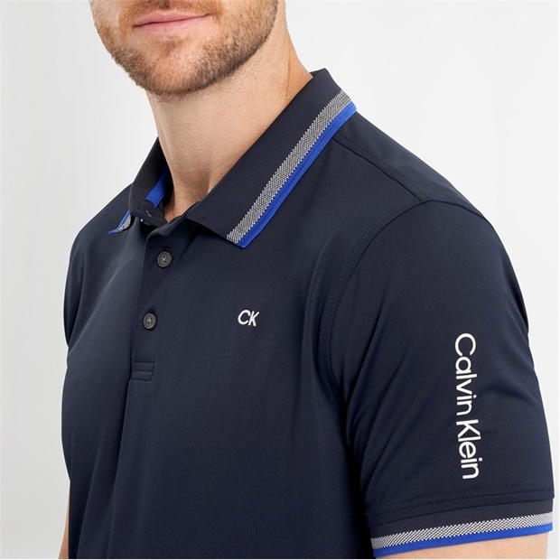 Tricouri Polo cu Maneca Scurta Calvin Klein Golf pentru Barbati bleumarin