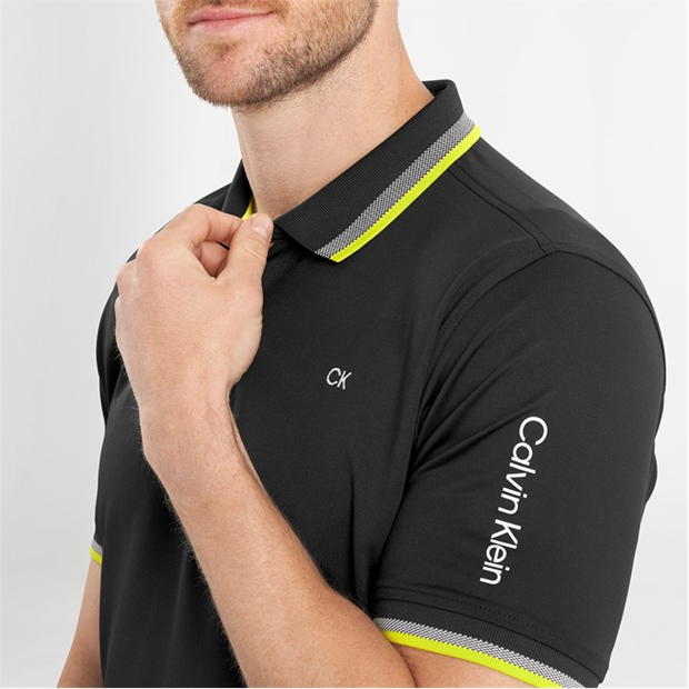 Tricouri Polo cu Maneca Scurta Calvin Klein Golf pentru Barbati negru