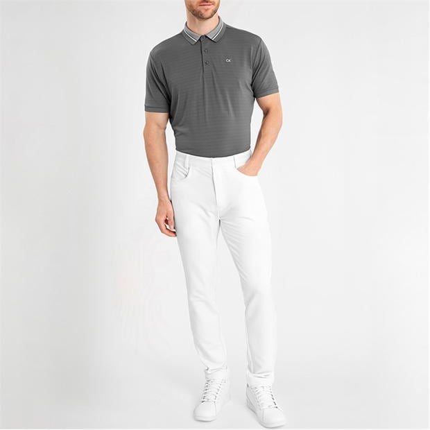 Tricouri Polo Calvin Klein Golf Whisper pentru Barbati gri carbune