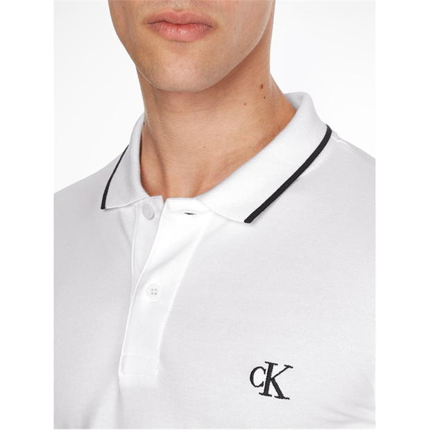 Tricouri Polo Calvin Klein Jeans Slim bright alb