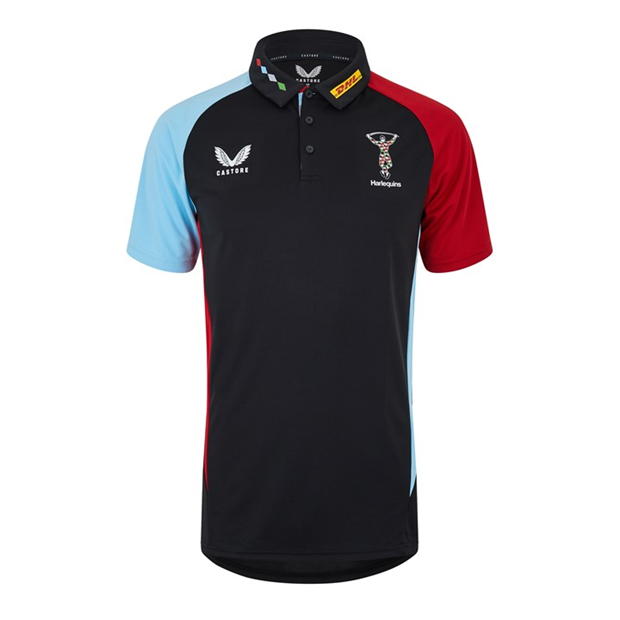 Tricouri Polo Castore Harlequins antrenament 2024 2025 pentru adulti gri