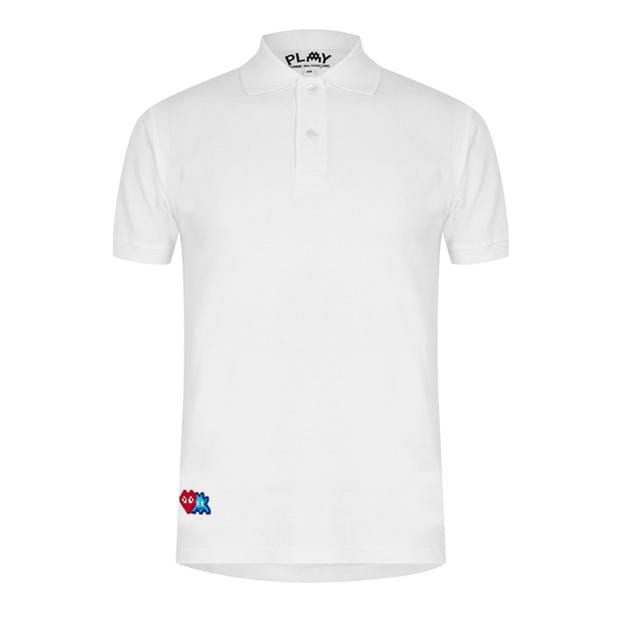 Tricouri Polo COMME DES GARCONS PLAY Space Heart alb