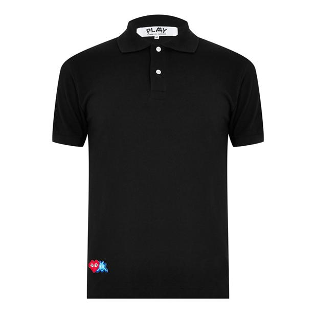 Tricouri Polo COMME DES GARCONS PLAY Space Heart negru