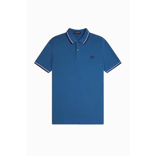 Tricouri Polo Fred Perry maneca scurta Twin Tipped albastru