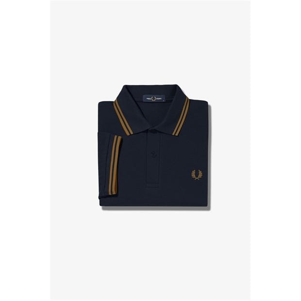 Tricouri Polo Fred Perry maneca scurta Twin Tipped bleumarin r63