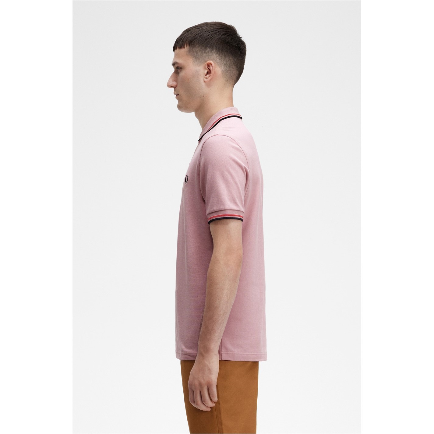 Tricouri Polo Fred Perry maneca scurta Twin Tipped chalky roz r69