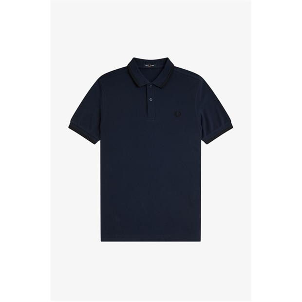 Tricouri Polo Fred Perry maneca scurta Twin Tipped inchis gri carbon