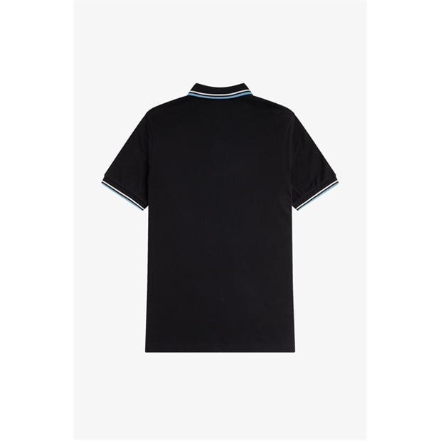 Tricouri Polo Fred Perry maneca scurta Twin Tipped negru alb albastru