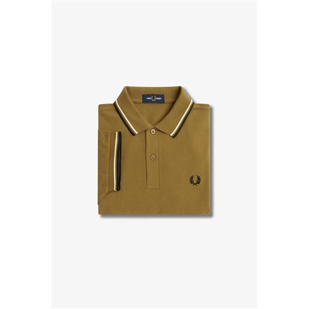 Tricouri Polo Fred Perry maneca scurta Twin Tipped shaded maro deschis