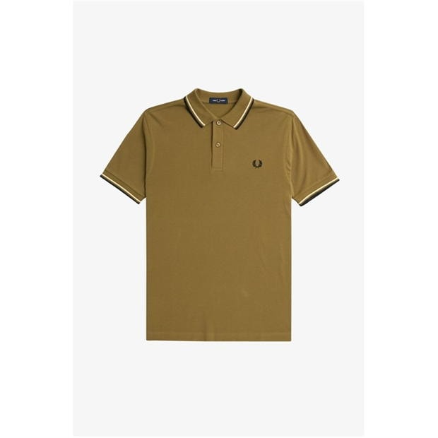 Tricouri Polo Fred Perry maneca scurta Twin Tipped shaded maro deschis