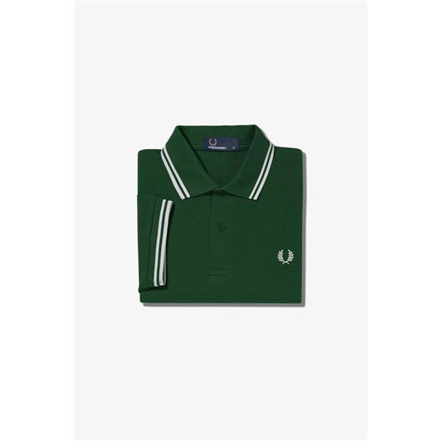 Tricouri Polo Fred Perry maneca scurta Twin Tipped verde