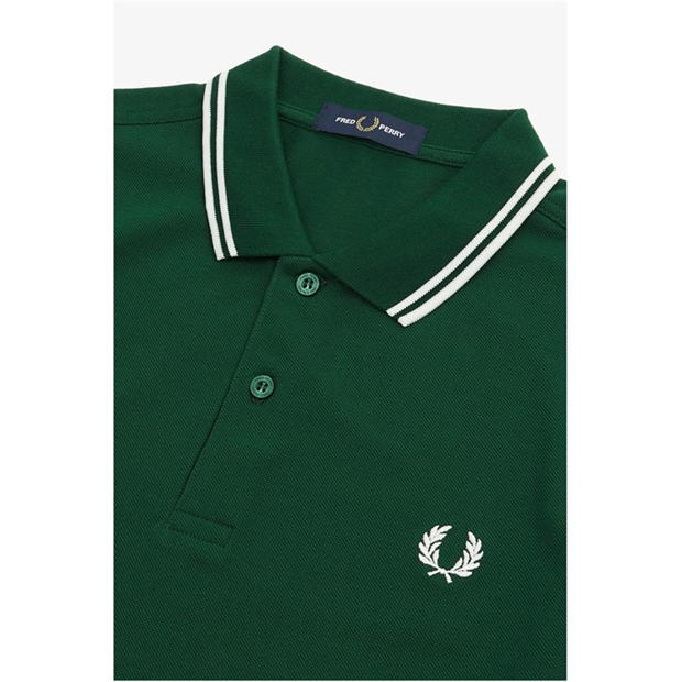 Tricouri Polo Fred Perry maneca scurta Twin Tipped verde