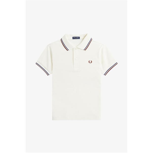 Tricouri Polo Fred Perry Twin Tipped alb bleumarin maro