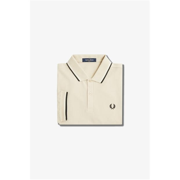 Tricouri Polo Fred Perry Twin Tipped bej alb negru