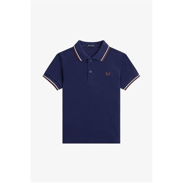 Tricouri Polo Fred Perry Twin Tipped bleumarin alb maro