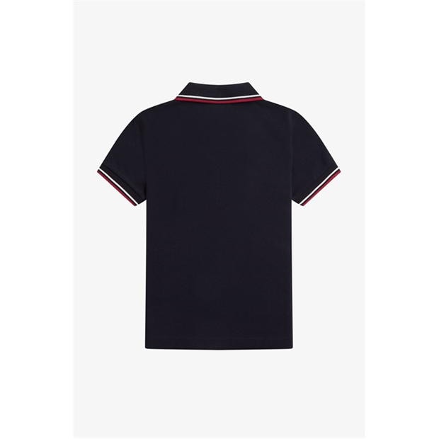 Tricouri Polo Fred Perry Twin Tipped bleumarin alb t55