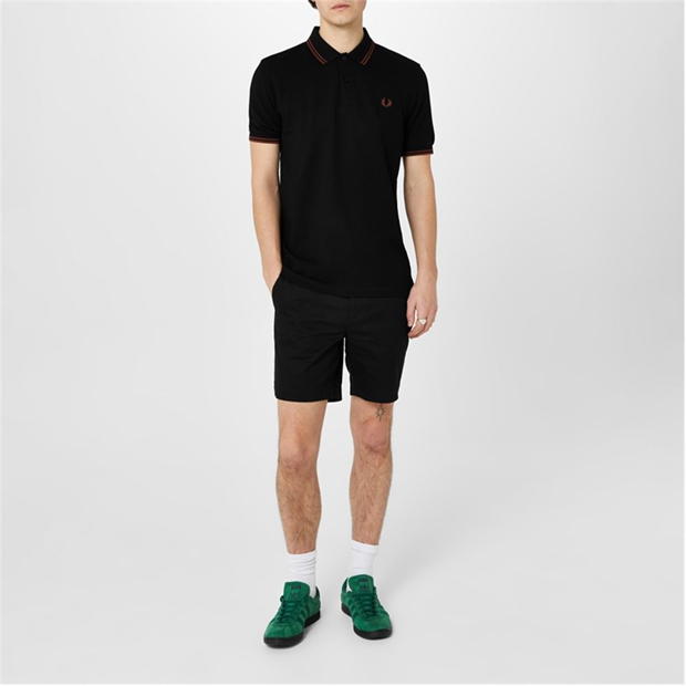 Tricouri Polo Fred Perry Twin Tipped negru u35