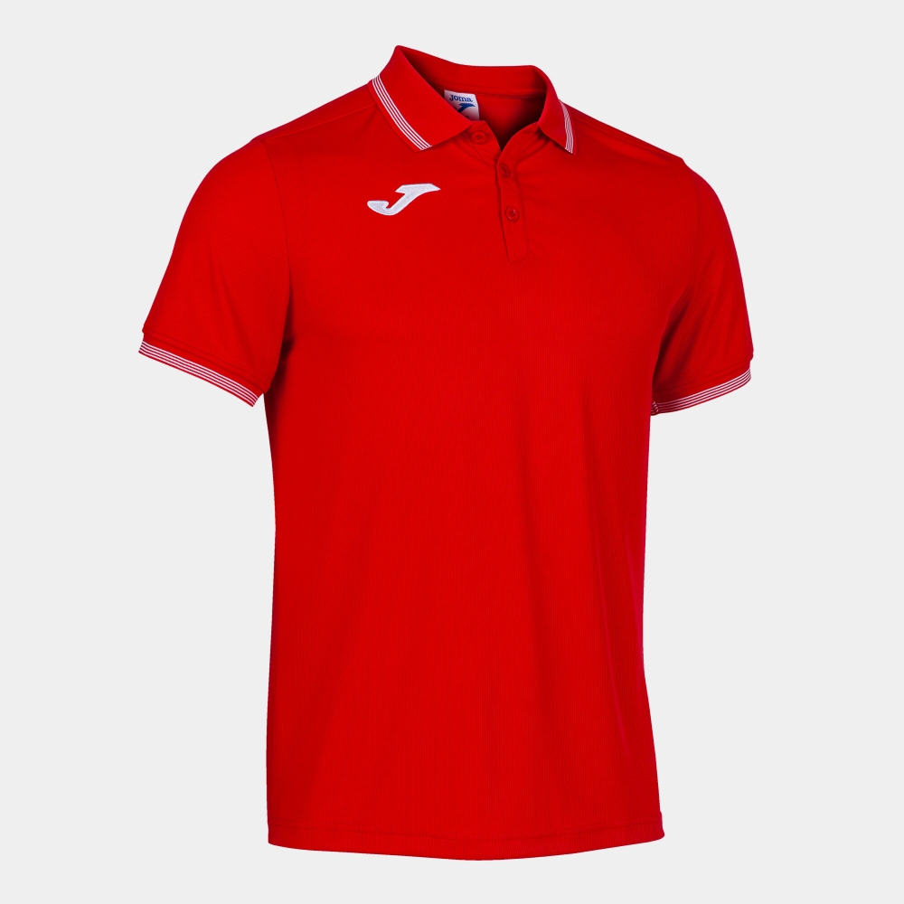 Tricouri polo Joma Campus III rosu cu maneca scurta