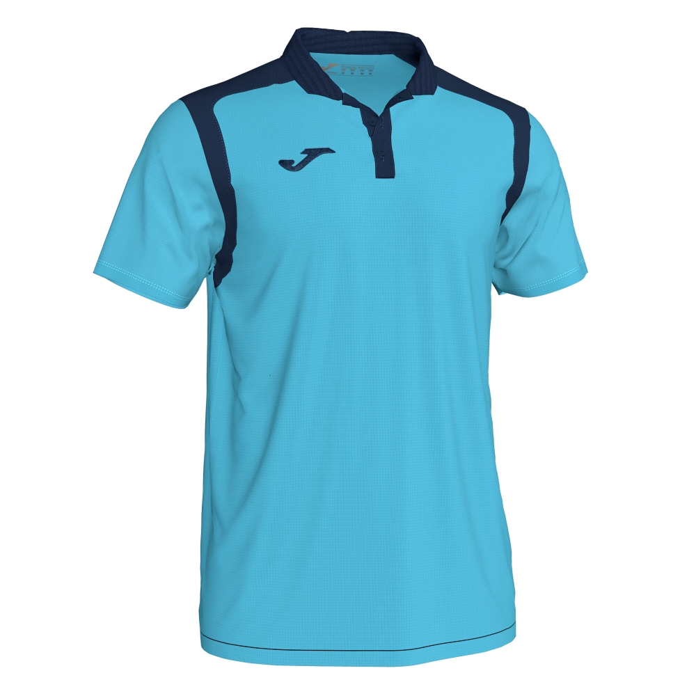 Joma Tricou Polo Champion V Fluor Turquiose- bleumarin inchis cu maneca scurta fosforescent turcoaz