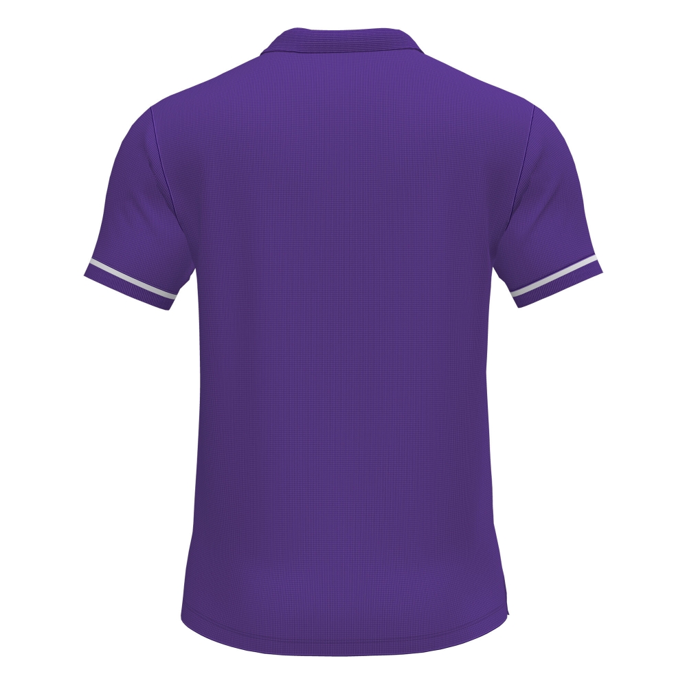 Tricouri polo Joma Championship VI maneca scurta mov alb violet