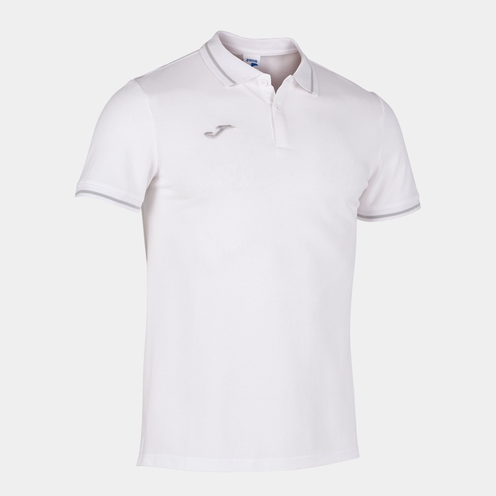 Tricouri polo Joma Confort II maneca scurta alb