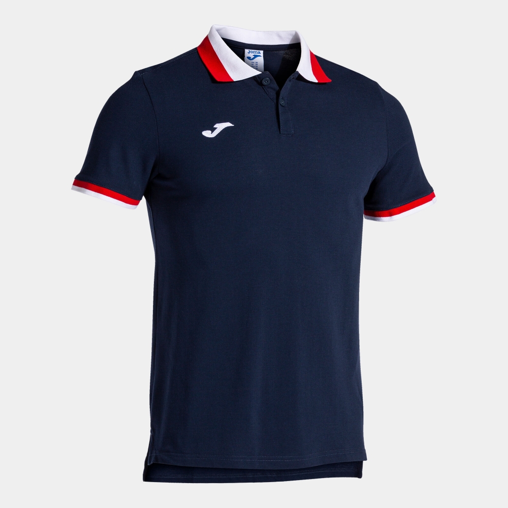 Tricouri polo Joma Confort II maneca scurta bleumarin