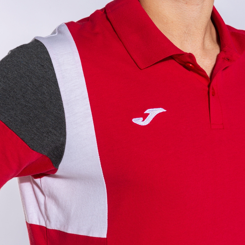 Tricouri polo Joma Confort III maneca scurta rosu