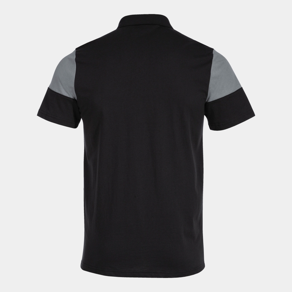 Tricouri polo Joma Crew V maneca scurta negru gri