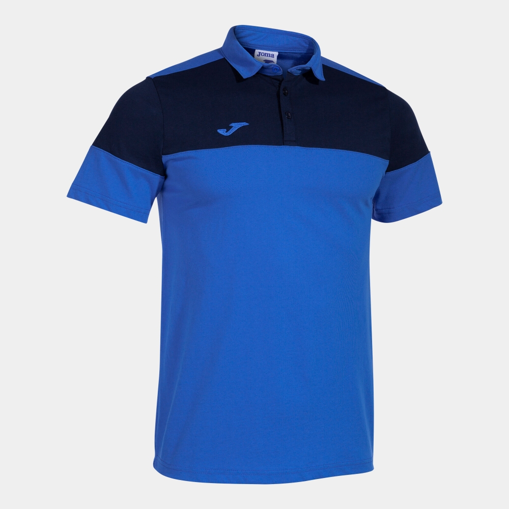 Tricouri polo Joma Crew V maneca scurta Royal bleumarin albastru roial